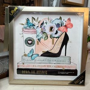 Oliver by Oliver Gal heel/bag shadow box frame.